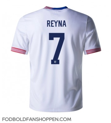 Forenede Stater Giovanni Reyna #7 Hjemmebanetrøje Copa America 2024 Kortærmet